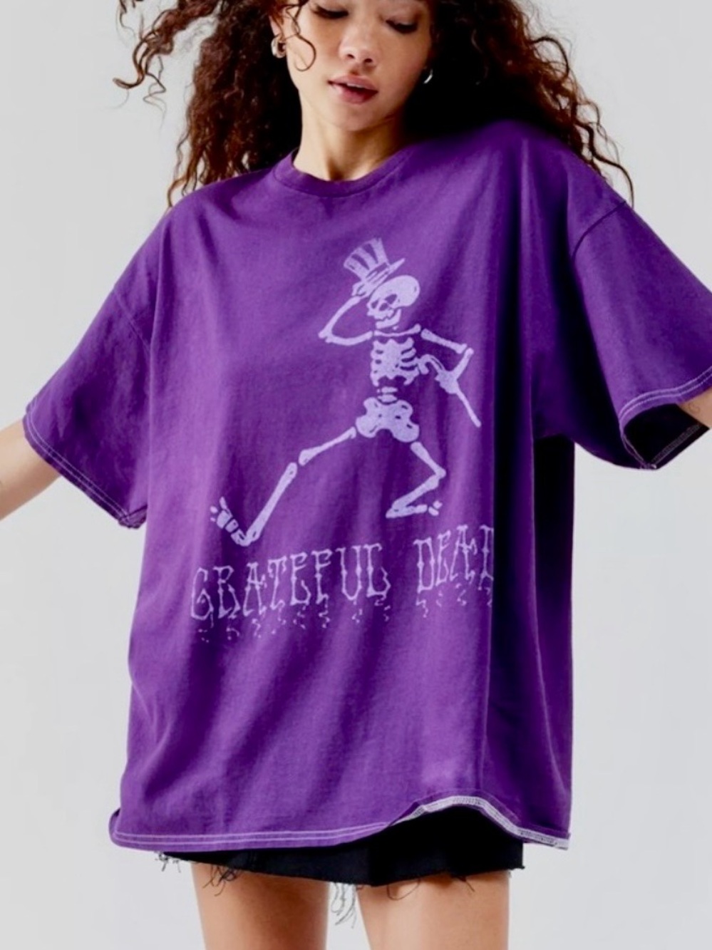 Grateful Dead Skeleton Relaxed T-Shirt Dress
Sz S/M